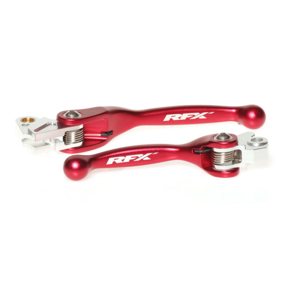 Ensemble de leviers retournables forgés RFX Race Rouge Kawasaki KXF Yamaha YZ YZF