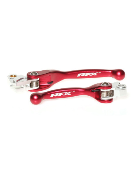 Ensemble de leviers retournables forgés RFX Race Rouge Kawasaki KXF Yamaha YZ YZF