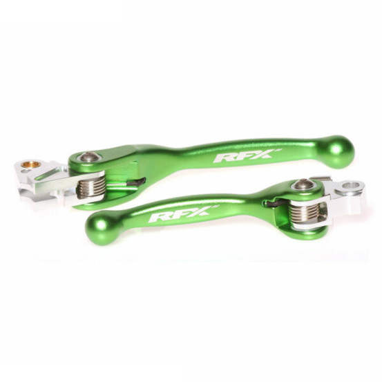 Ensemble de leviers retournables RFX Race Vert Kawasaki KXF 2019