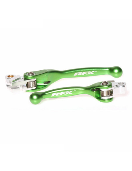 Ensemble de leviers retournables RFX Race Vert Kawasaki KXF 2019