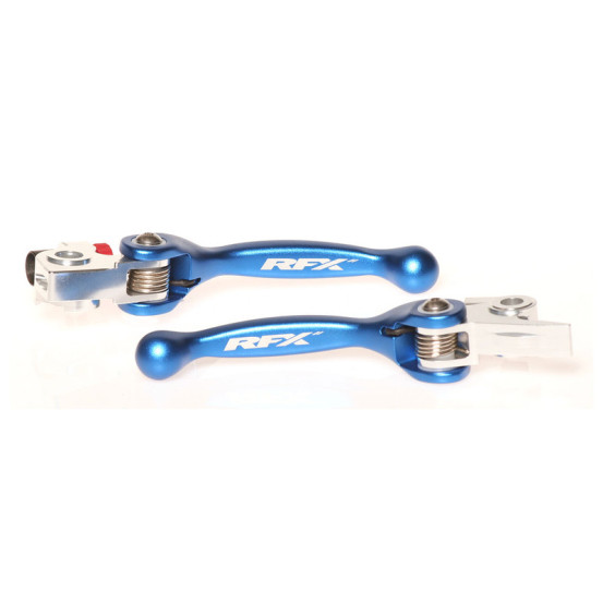 Ensemble de leviers retournables forgés RFX Race Husqvarna Husaberg Bleu