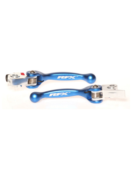 Ensemble de leviers retournables forgés RFX Race Husqvarna Husaberg Bleu