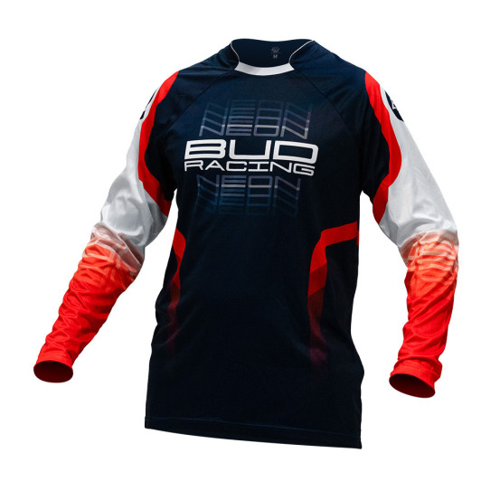 Maillot cross enfant Bud Racing Neon - Bleu marine