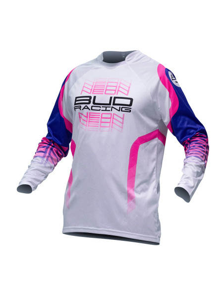 Maillot cross Bud Racing Neon - Fluo Violet Rose