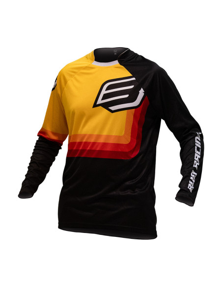 Maillot cross enfant Bud Racing 95´ Evo Retro - Noir Orange