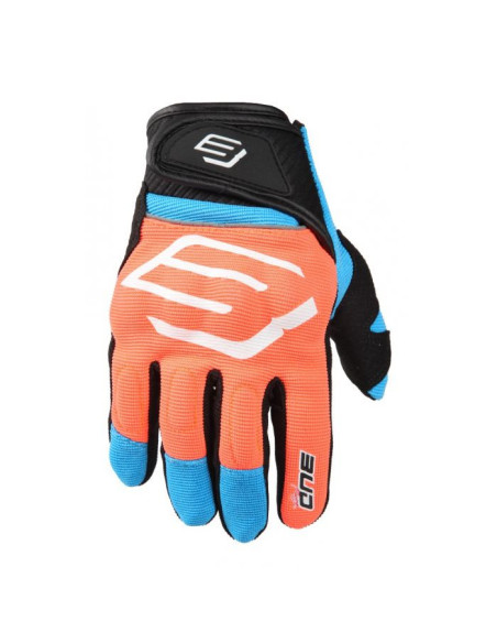 Gants cross Bud racing 2024 SM Supermoto Street - Orange Bleu