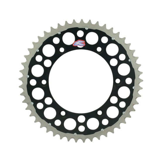 Couronne RENTHAL TWINRING Alu/Acier Kawasaki 125/250/450 KX/KXF Noir