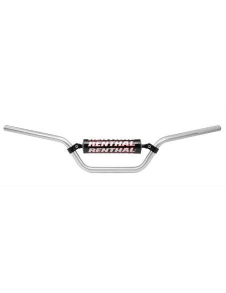 Guidon RENTHAL CLASSIC Ø 22.2 mm quad moyen Argent