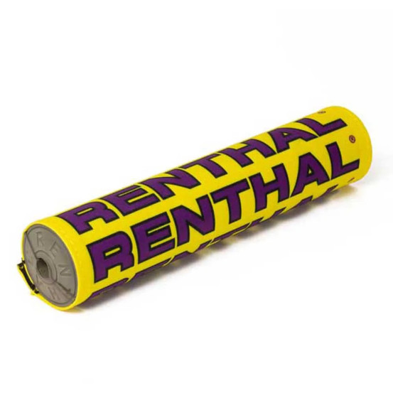 Mousse Guidon RENTHAL Vintage Tissu Jaune Violet