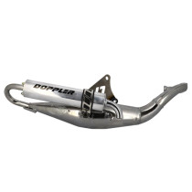 Pot d'échappement DOPPLER S3R CHROME Nitro / Aerox / Mach G / Jog R / Ovetto / Neo's (silencieux aluminium)