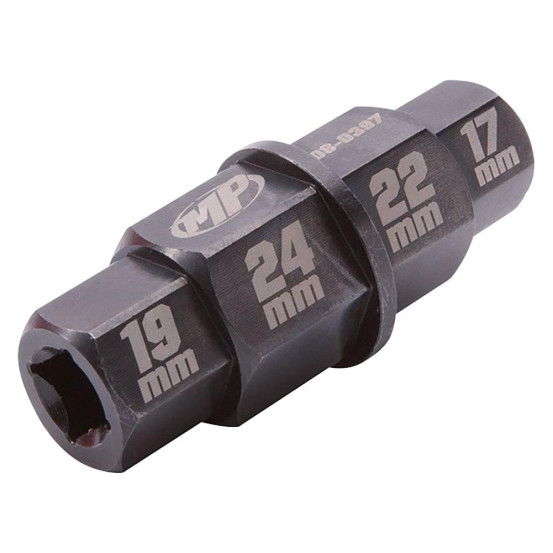 Multi-douille male 3/8 17-19-22 et 24 mm
