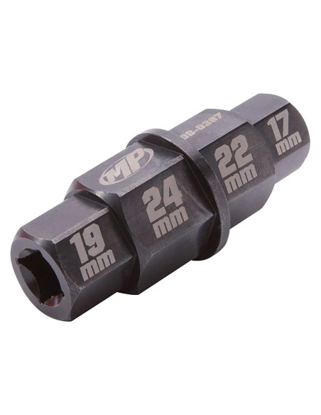 Multi-douille male 3/8 17-19-22 et 24 mm