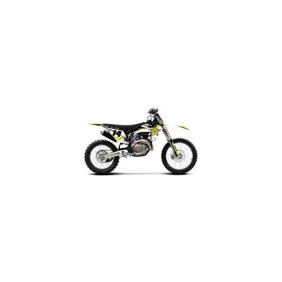 Kit Déco Rockstar réplica noir FACTORY EFFEX Husqvarna TC-FC TE-FE 2019-2022