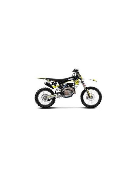 Kit Déco Rockstar réplica noir FACTORY EFFEX Husqvarna TC-FC TE-FE 2019-2022