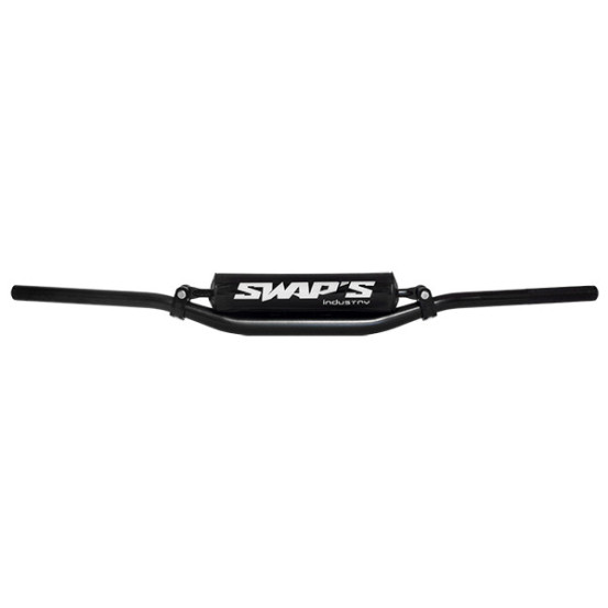 Guidon SWAPS 28.6mm noir avec barre CR Bas