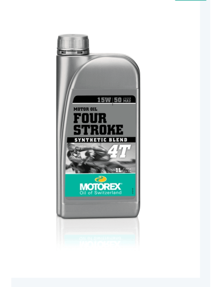 Huile moteur 4T MOTOREX 4 STROKE 15W50 semi synthèse 1 litre