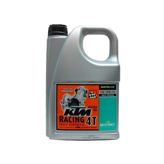Huile moteur 4T MOTOREX KTM Racing 20W60 4L