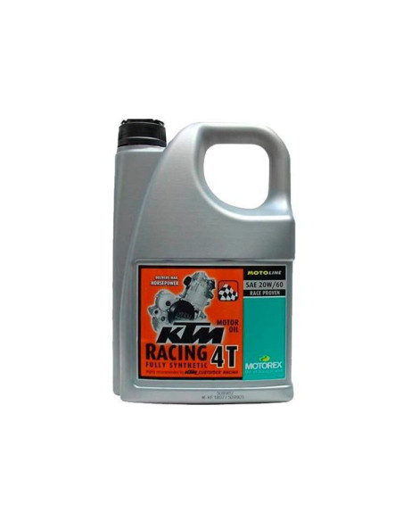 Huile moteur 4T MOTOREX KTM Racing 20W60 4L