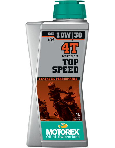 Huile moteur 4T MOTOREX Top Speed 10W30 100% synthèse 1L
