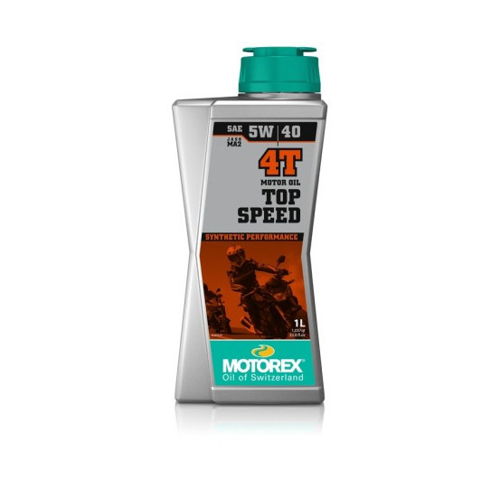 Huile moteur 4T MOTOREX top speed 5w40 100% synthèse 1 litre