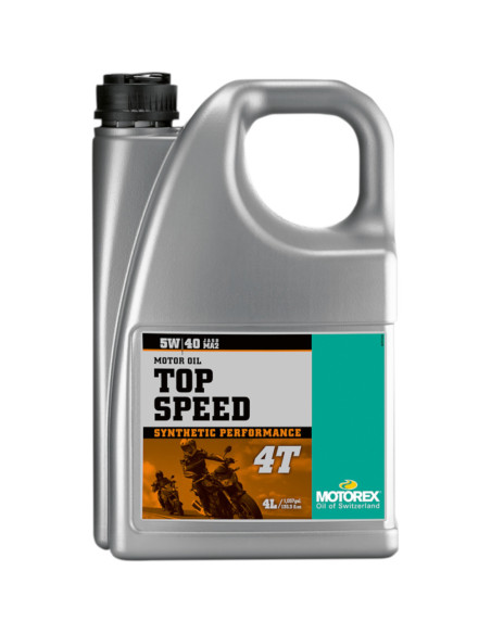 Huile moteur 4T MOTOREX top speed 5w40 100% synthèse 4 litres