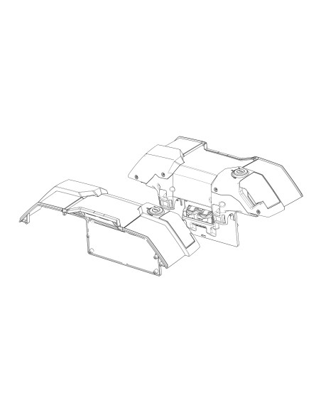 Kit plastiques latéraux valises SHAD SH38X