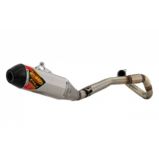 Ligne FMF RCT FACTORY 4.1 ALU/CARB et Collecteur Powerbomb INOX HONDA 450 CRF 2015-2016 Avec plaque latérale