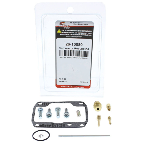 Kit de réparation de carburateur monte origine ALL BALLS - YAMAHA 250 YZ 1987