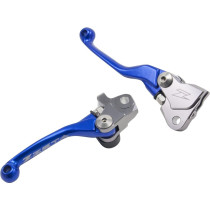 Jeu de leviers retournables frein/embrayage ZETA Yamaha 125/250 YZ, 250/426/450 YZF, Kawasaki 250/450 KXF Bleu