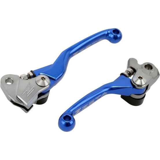 Jeu de leviers retournables ZETA Kawasaki KX 65, KX 80/85/100, KX 125, KX 250 , KX 250 F, Suzuki 250 RMZ, 450 RMZ Bleu