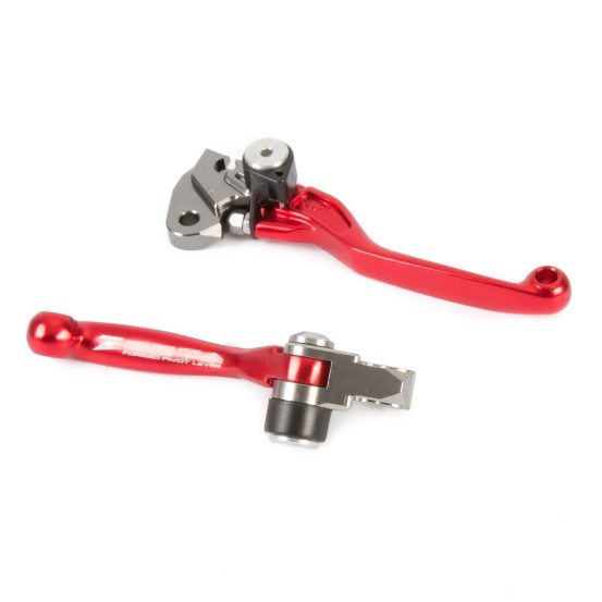 Jeu de leviers retournables ZETA Kawasaki KX 65, KX 80/85/100, KX 125, KX 250 , KX 250 F, Suzuki 250 RMZ, 450 RMZ Rouge