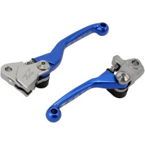 Jeu de leviers retournables frein/embrayage ZETA Yamaha 125/250 YZ 2015-2026 / 250 / 450 YZF 2009-2026 Bleu