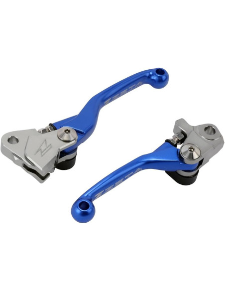 Jeu de leviers retournables frein/embrayage ZETA Yamaha 125/250 YZ 2015-2026 / 250 / 450 YZF 2009-2026 Bleu
