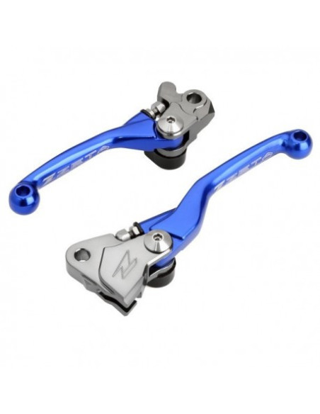 Jeu de leviers retournables ZETA Yamaha 65 YZ 2018 85 YZ 2015 Bleu