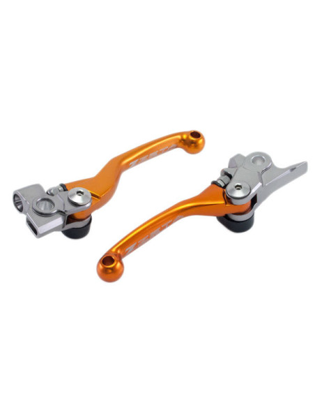 Jeu de leviers retournables ZETA KTM 125 EXC 2014-16, 125/144 SX 2014-15, 150 SX 2014-15, 200 EXC 2014-15 Orange