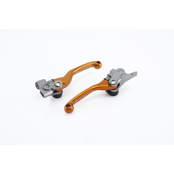 Jeu de leviers retournables ZETA KTM 65 SX 2014-2020 85 SX 2013-2020 Orange