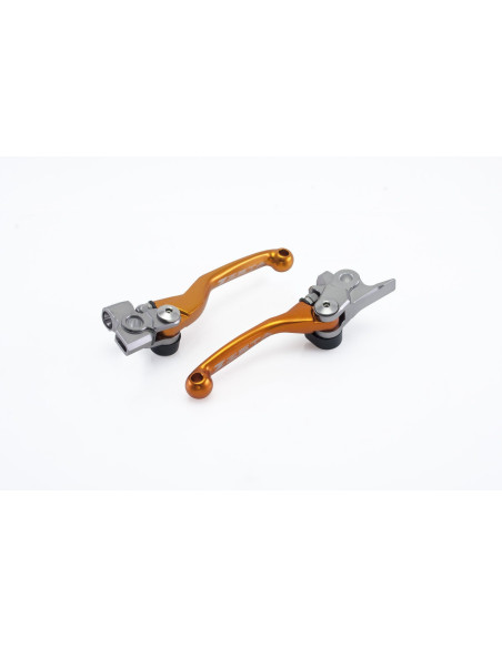 Jeu de leviers retournables ZETA KTM 65 SX 2014-2020 85 SX 2013-2020 Orange