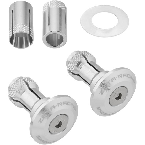 Embouts de guidon ZETA 29mm Argent la paire