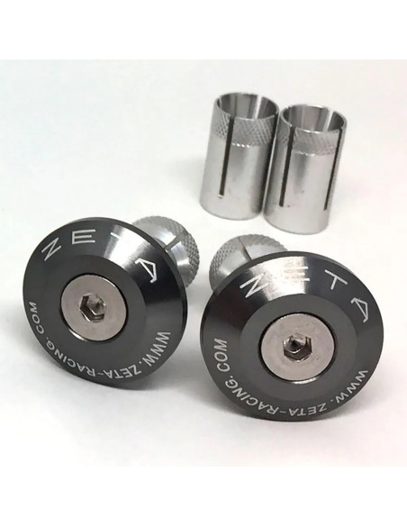 Embouts de guidon ZETA 29mm Titanium la paire