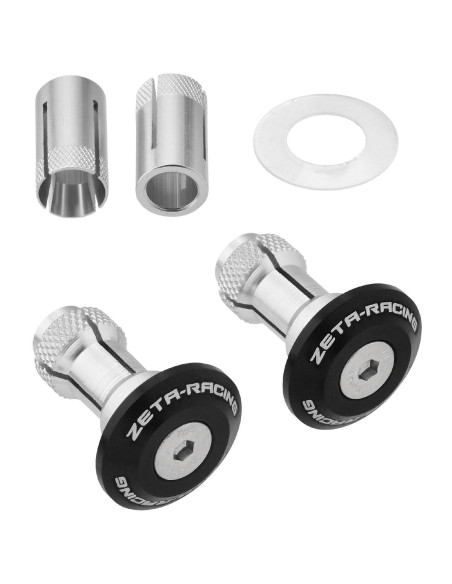 Embouts de guidon ZETA 29mm Noir la paire