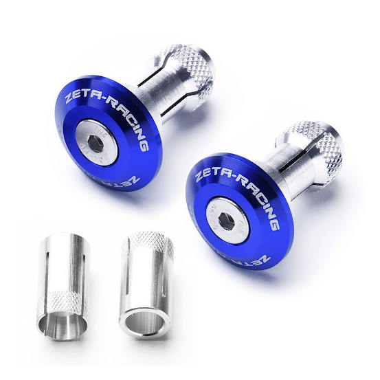 Embouts de guidon ZETA 29mm Bleu la paire