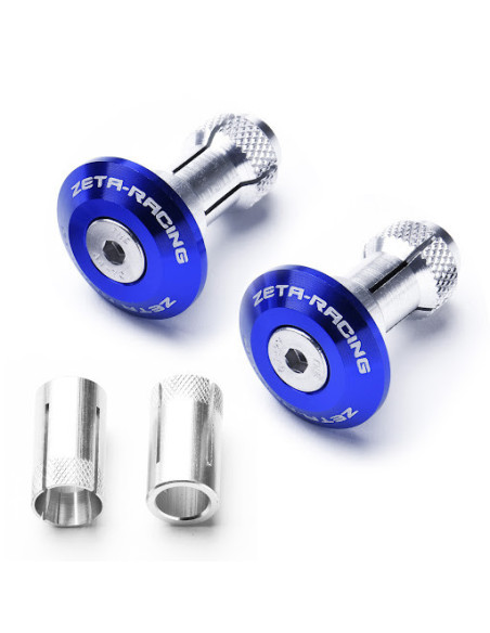 Embouts de guidon ZETA 29mm Bleu la paire
