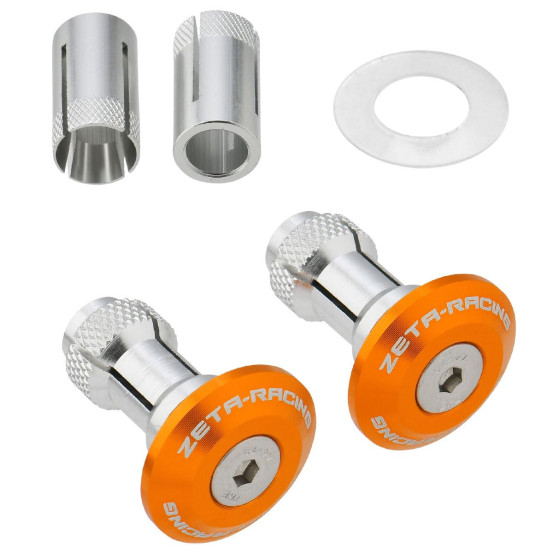 Embouts de guidon ZETA 29mm Orange la paire