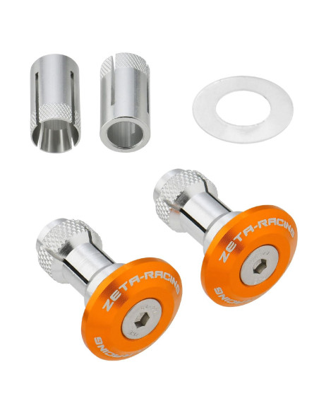 Embouts de guidon ZETA 29mm Orange la paire