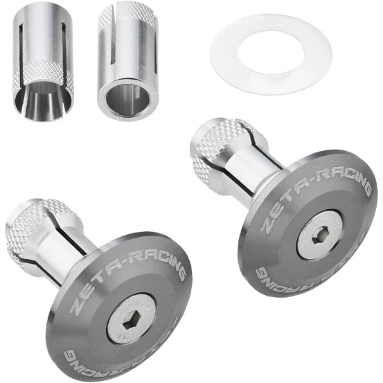 Embouts de guidon ZETA 35mm Titanium la paire