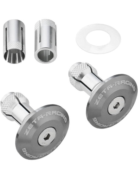 Embouts de guidon ZETA 35mm Titanium la paire