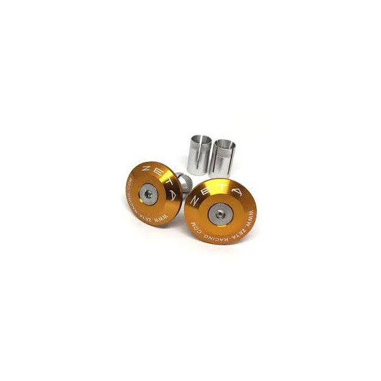 Embouts de guidon ZETA 35mm OR la paire