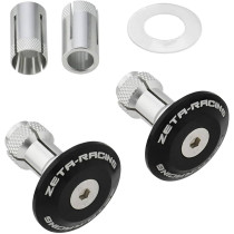 Embouts de guidon ZETA 35mm Noir la paire
