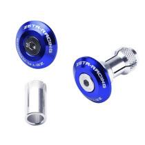 Embouts de guidon ZETA 35mm Bleu la paire