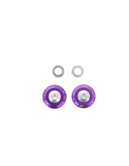 Embouts de guidon ZETA 35mm Violet la paire